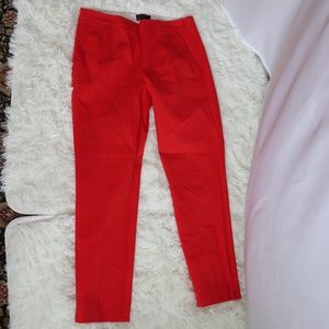 J.CREW RED PANTS SIZE: 6